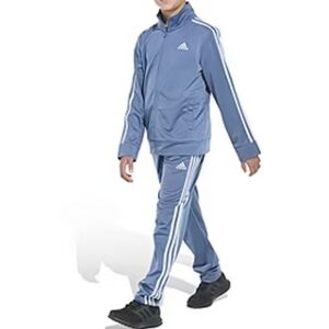 Adidas Youth Blue Tracksuit with White Accents